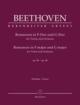 Romances, Op. 40 & Op. 50 Orchestra Scores/Parts sheet music cover